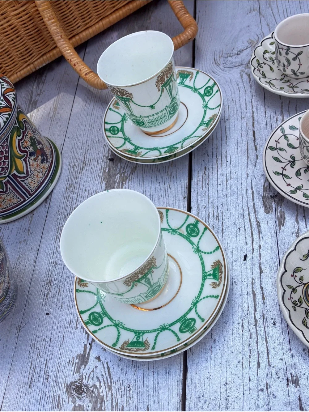 Vintage European Porcelain & Pottery Bundle - 7 Pieces (Lomonosov & Coimbra)